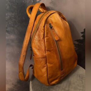 C&C CALIFORNIA Natural Buttery Soft Vachetta Leather Backpack Purse